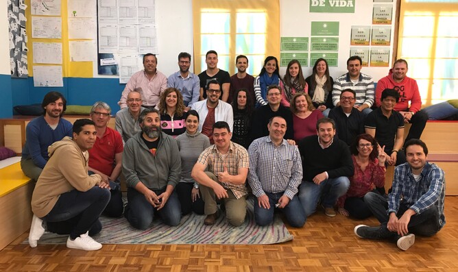 Participantes en el curso de tecnologías para educación