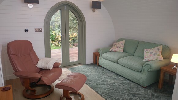 Spacious therapy room enables safe social distancing during COVID19 pandemic