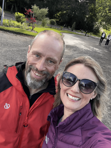 Melanie from Do Business Network and Gareth from Take a Hike