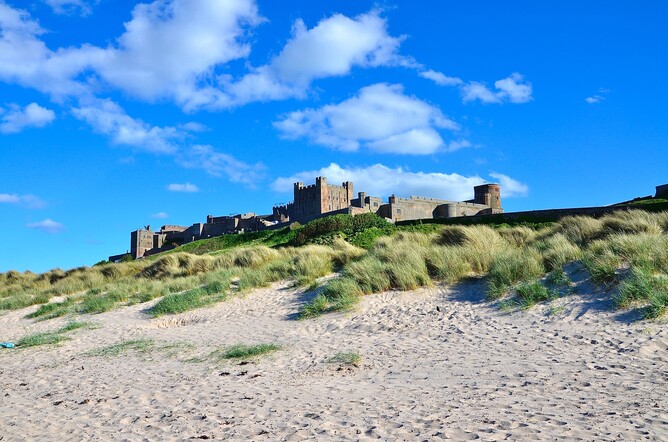 bamburgh castle, northumberland
