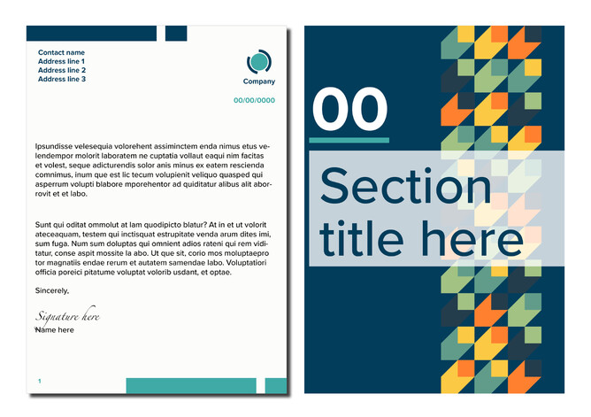 Colour can support your text without distracting from it and clearly organise document topics.