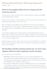 Mishandling Flexible Working Requests