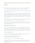 How to help employees let go of emotional issues