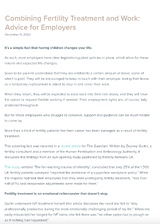 Combining Fertility Treatment and Work: Advice for Employers