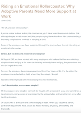 Riding an Emotional Rollercoaster: Why Adoptive Parents Need More Support at Work