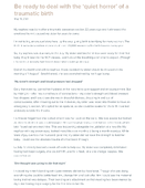 Be ready to deal with the ‘quiet horror’ of a traumatic birth