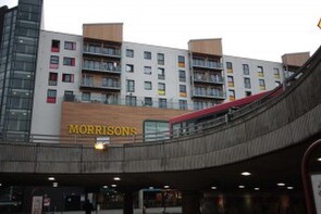 Morrisons in Harrow - Morrisons in Harrow is an example of a supermarket seeking to develop a major retail outlet on the edge of an existing centre, rather than in what might be determined as an out-of-town location. Development like this presents a range of challenges and opportunities, and it is notable that apartments have been built above the shop.