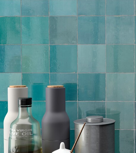 Mestizale - Zellige - 12.5 x 12.5 cmFive colours and decors