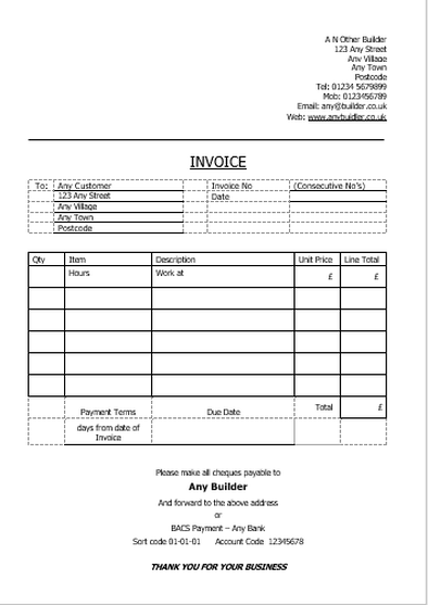 What information should be on a Sales Invoice? | Proud Bookkeeping Ltd