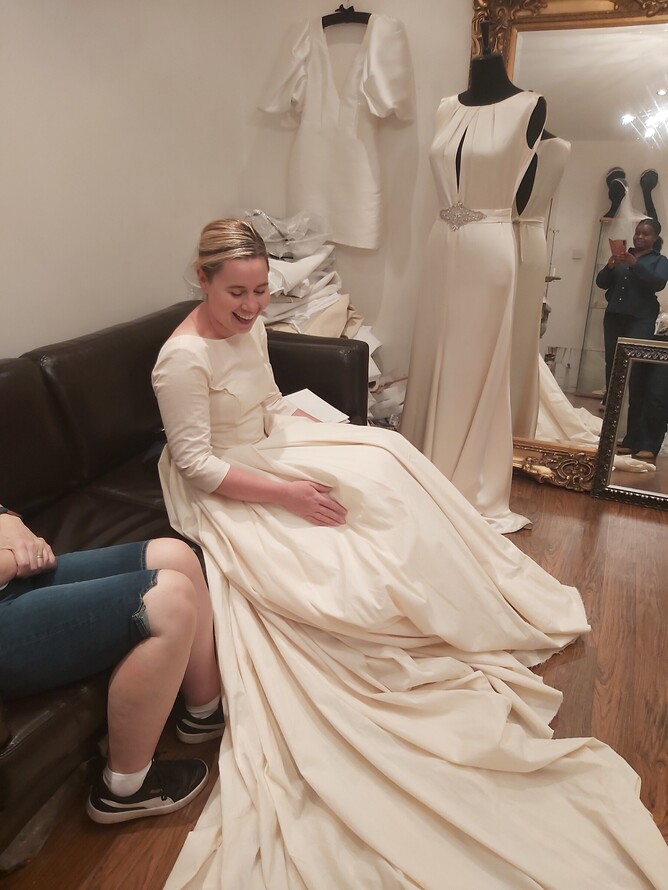 Real bride, Bespoke wedding dress London, Custom made wedding dress near me, Chiswick, Notting Hill, Hammersmith, Bespoke wedding dress designer London