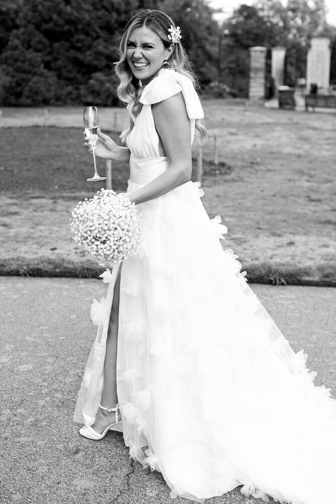 Tulle wedding dress, Floral Wedding dress, Sexy Wedding dress, Kew Gardens Wedding dress, Custom Wedding dress