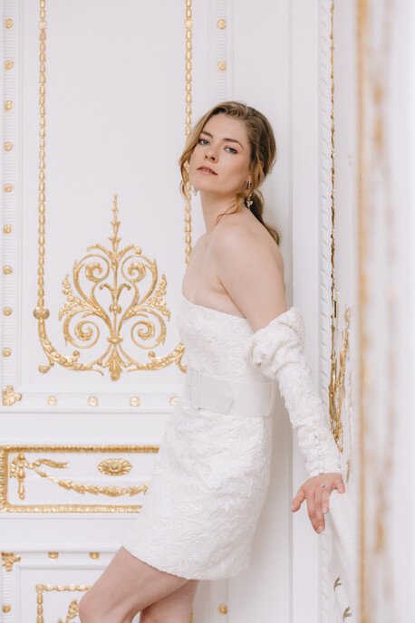 Short bridal dresses, Simple white dress, bridal mini dress, understated wedding dresses, exclusive www.kateedmondsonbridal.co.uk