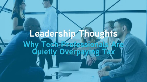 Why Tech Professionals Are Quietly Overpaying Tax