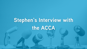 Stephen&#039;s Interview with Pat Delbridge of the ACCA