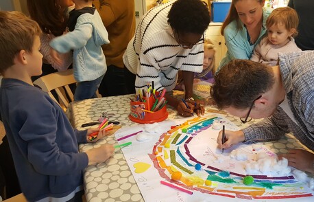 Sunday School - On Sundays, we meet together as all ages to start with and then have separate activities for children up to 14. Together they explore the bible, pray, and talk about following Jesus.