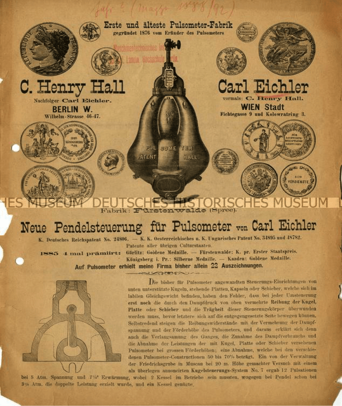 a patent relating to a steam pump