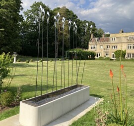 A private client commission for the design and engineering of a kinetic garden sculpture suitable for batch manufacture