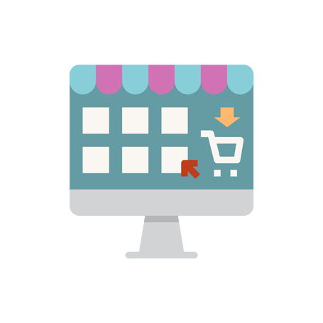 Graphic of a computer screen