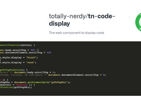 The web component to display code