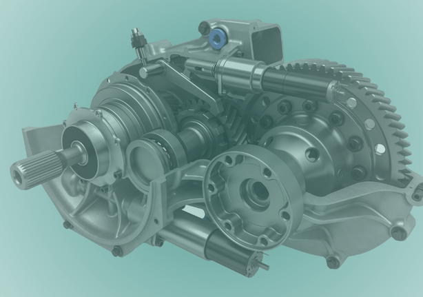 CAD of a car transmission
