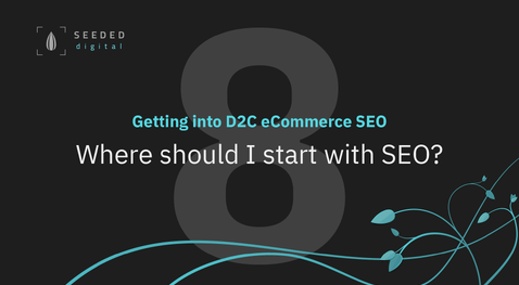 Episode 8 - Where should I start with SEO? - Getting into D2C eCommerce SEO video series