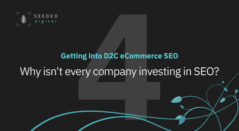 Episode 4 - Why isn't every company investing in SEO? - Getting into D2C eCommerce SEO video series