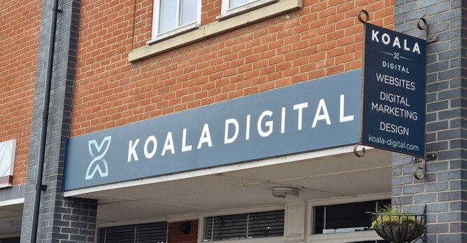 Koala Digital storefront sign by sign maker - Esign