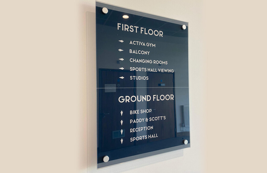 Full signage and interior design service for Sports Facility | Esign UK