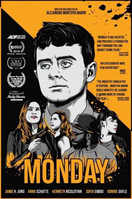 Rebel without A Crew, Alejandro Montoya Marin, MONDAY, Jamie H. Jung, Kenneth McGlothin, poster