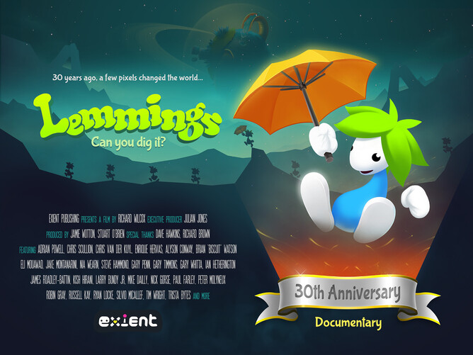 Lemmings 30th Anniversary Documentary - Streaming From Monday 14th January 2022.