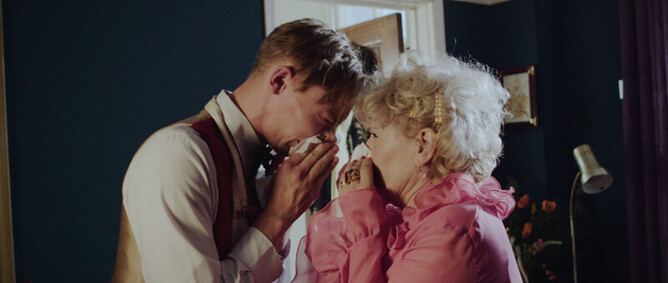 The haunted Hotel: Miles Jovian and Mel Winning as Bob and Mrs Jones in 'Ghost of a Chance'