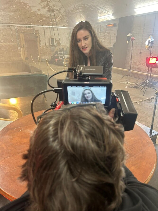 'THE ACCUSED' beind the scenes - Amber Doig-Thorne as Chalmers