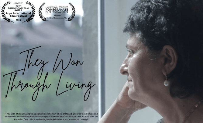 ‘THEY WON THROUGH LIVING’ Armenian film poster