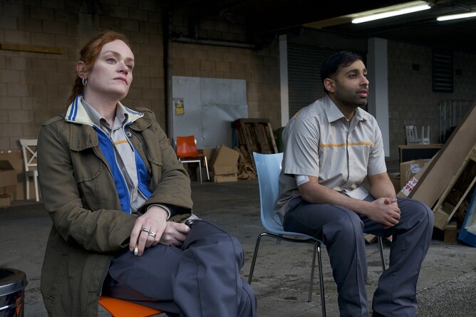 Tara (Natalie Gavin) & Adam (Faraz Ayub) in Moin Hussain's SKY PEALS 