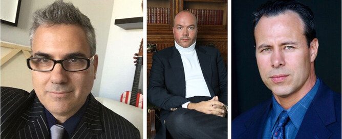 L/R Daniel Zirilli, Jonathan Sothcott & Larry Coulter