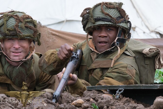 pARATROOPER STARING Tobi Bakare