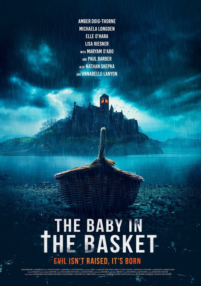Step Into Darkness with 'THE BABY IN THE BASKET', Film Poster