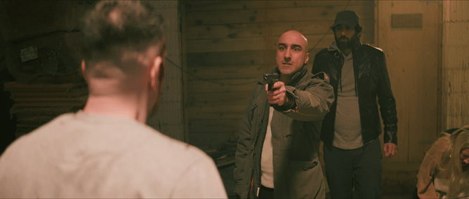 DEAD BEFORE THEY WAKE: Manjot Sumal with Kareem Nasif in the background