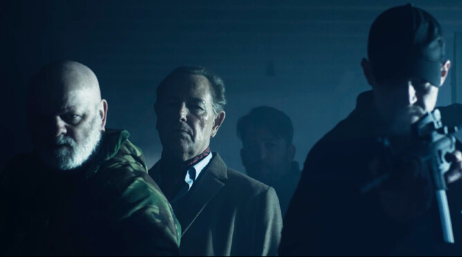 THE STOIC: One man battles mercenaries in a brutal wilderness showdown.