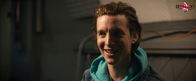 Mike Beckingham (Edison) on the set of G-LOC