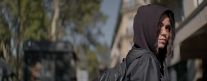 Cassandra Naud appears in a scene from 'INFLUENCERS', the closing film of FrightFest 2025, directed by Kurtis David Harder