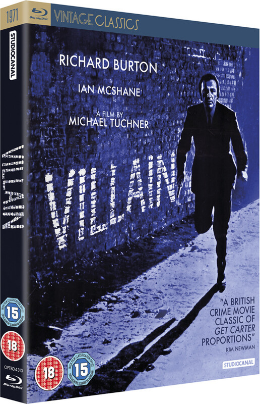  Fully restored, VILLAIN starring Richard Burton is available on Blu-ray, DVD & Digital, from 30th March 2020.