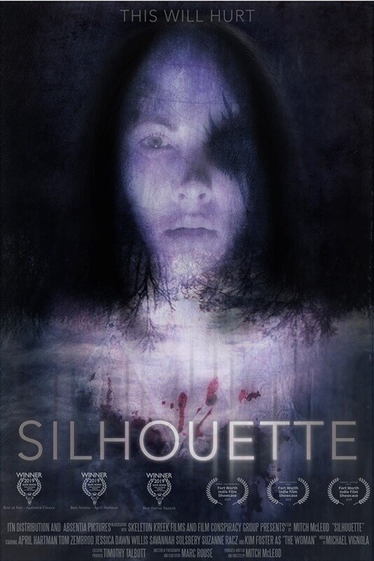 SILHOUETTE Film Poster 2019 - Mitch McLeod horror movie.