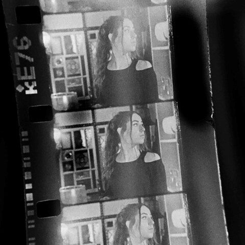 Bait, BTS,  processing images. Chloe Endean, Wenna Kowalski, early Day Films, 16mm