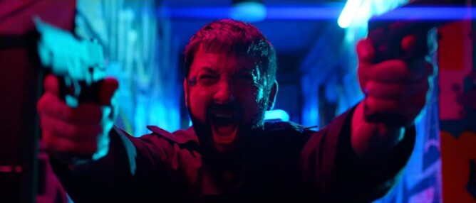 Mark Strange in action crime movie RAPTURE