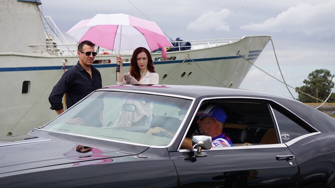 Passengers on a ship flee from man-eating bears in the horror film 'BEARS ON A SHIP,' directed by Eduardo Castrillo.