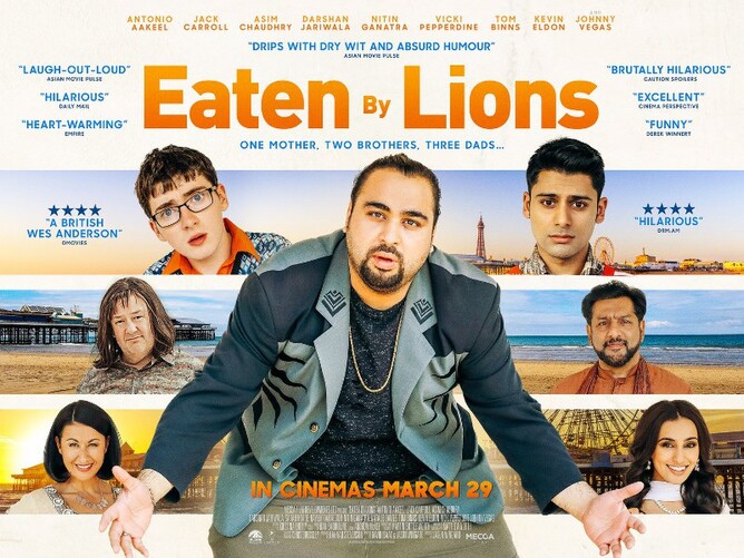 Eaten by Lions - british film poster (2019) Jason Wingard