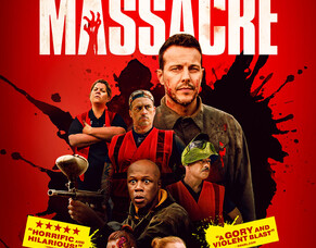 Exclusive: Artwork Revealed For Gory Comedy Horror PAINTBALL MASSACRE, Ahead Of April UK Release.