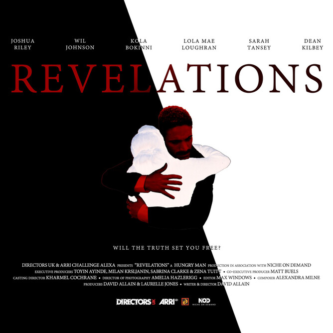 REVELATIONS was a winner of Directors UK x ARRI Challenge Alexa, a competition that supports emerging British directors.