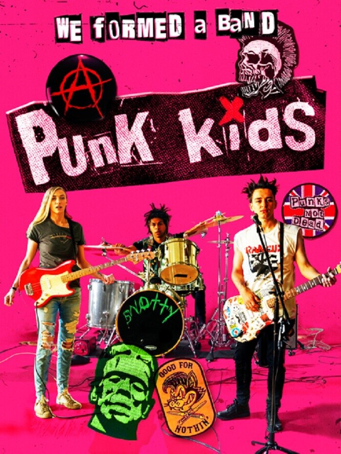 'PUNK KIDS' movie poster featuring Gunna and Jamal Trulove, set for digital release on 14 October 2024, showcasing a rebellious coming-of-age story centered on the power of music